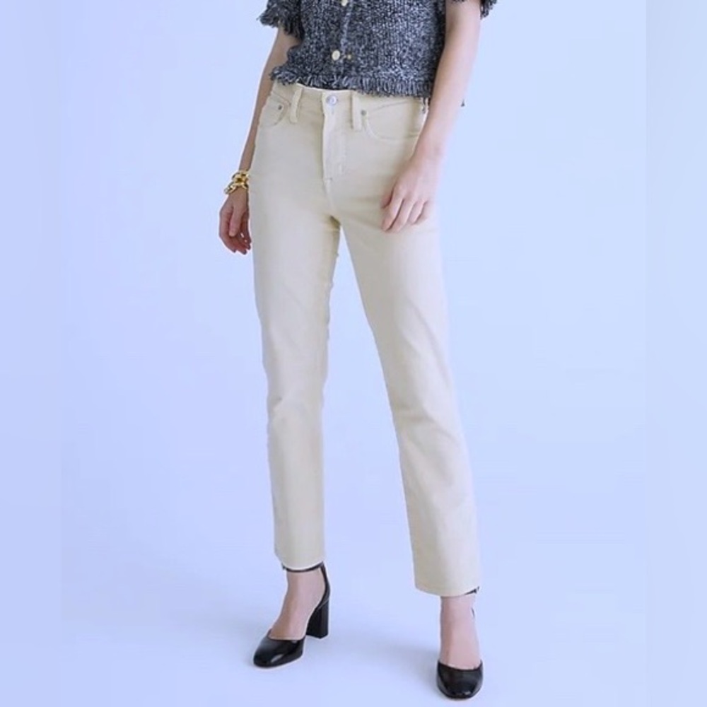J. Crew Cream Straight Leg Pants